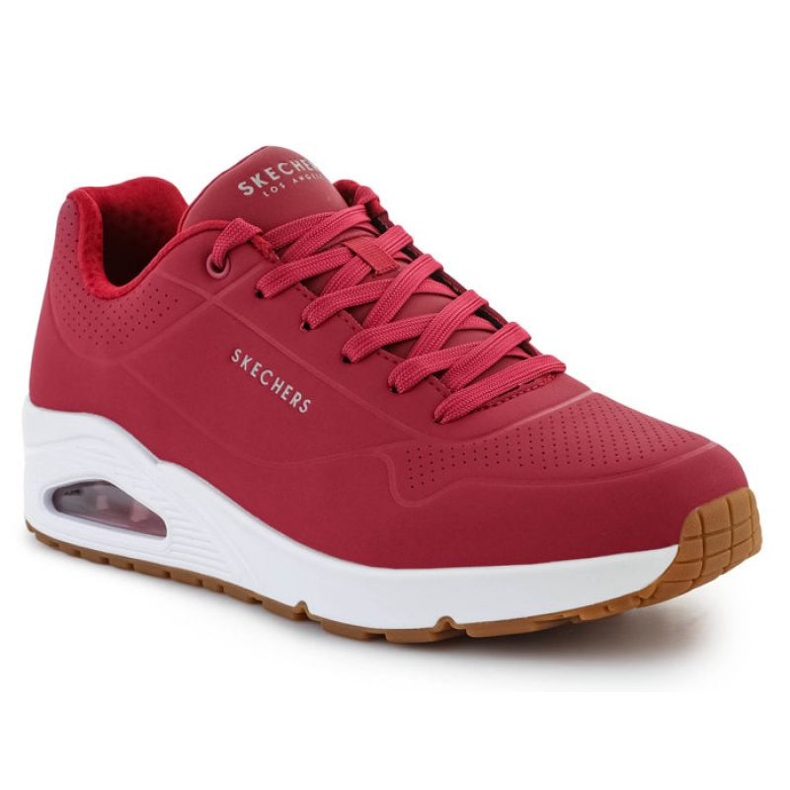 Schuhe Skechers Uno Stand On Air M 52458-DKRD rot