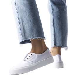 Weiße Sneaker zum Hineinschlüpfen von Rabican