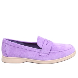 BM Blum Lila Wildleder-Loafer