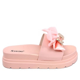 BM Teddy Rosa Teddybär-Plateau-Sandalen