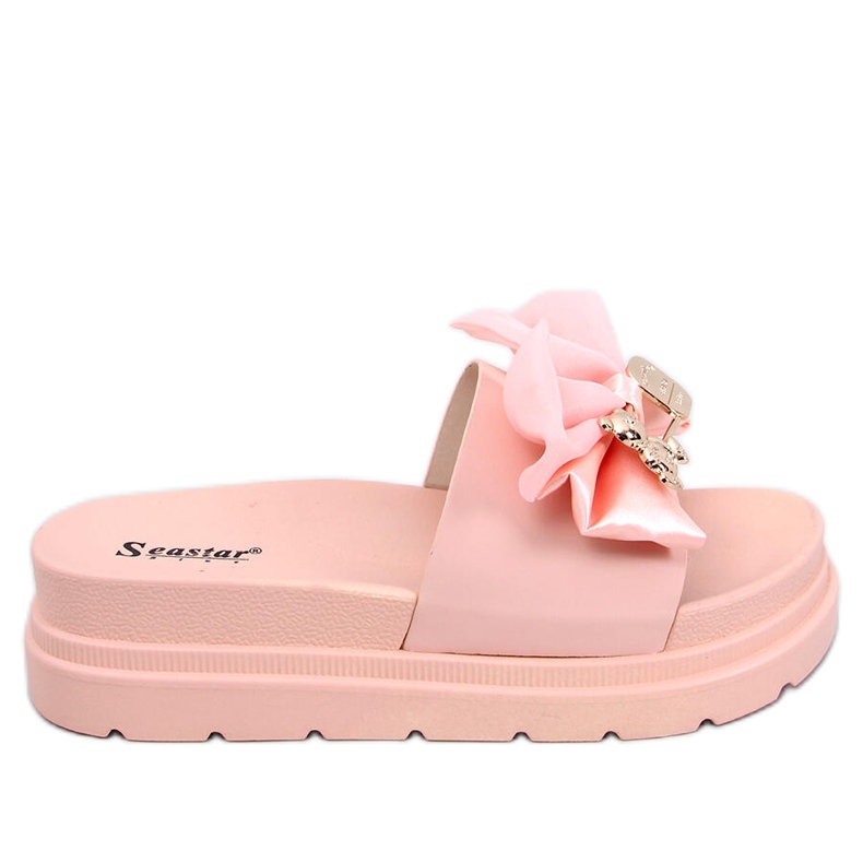 BM Teddy Rosa Teddybär-Plateau-Sandalen