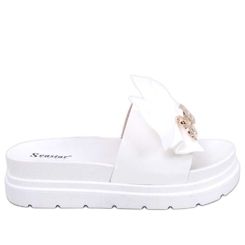 BM Teddy Weiße Teddybär-Plateauschuhe