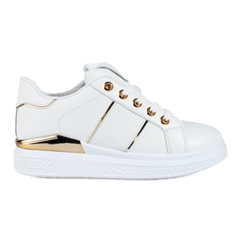 Sportschuhe für Damen in Weiß und Gold von Shelovet