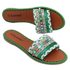 Marokko Grüne Marrakesch-Hausschuhe