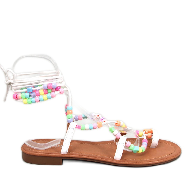 Seastar Megh White Römerstiefel mit Perlen weiß