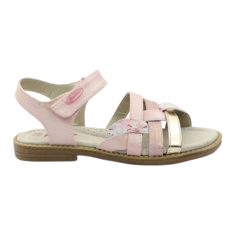 American Club Gladiatorensandalen in Roségold rosa golden