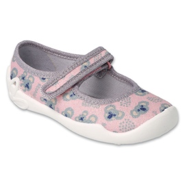 Befado Kinderschuhe 114X513 rosa silber-