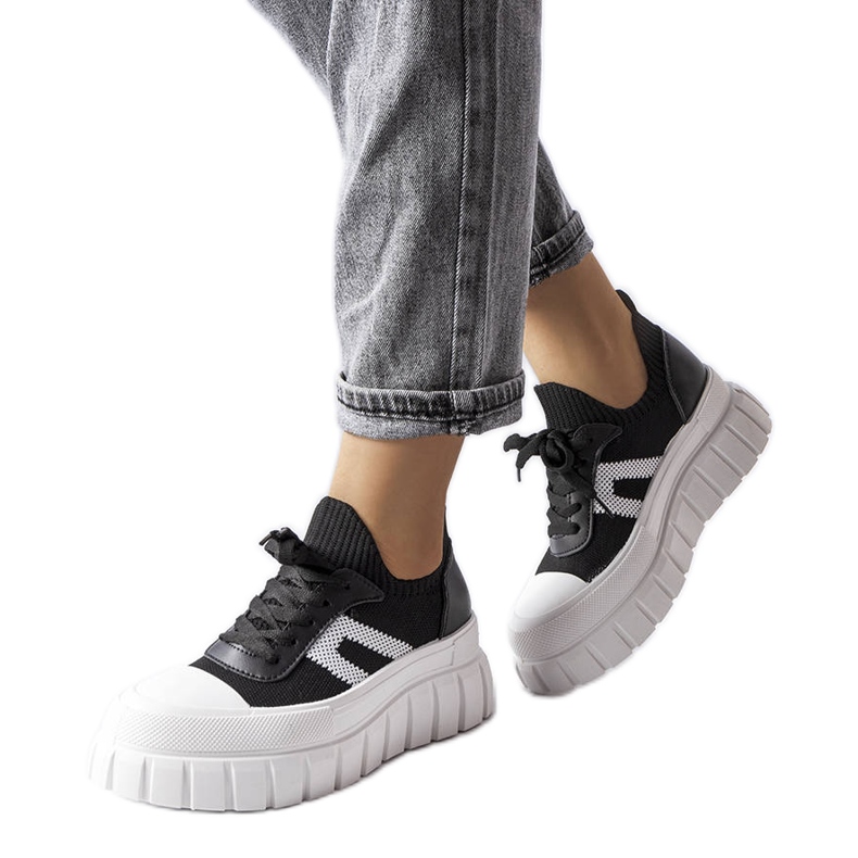 Schwarze Plateau-Sneakers von Charpentier