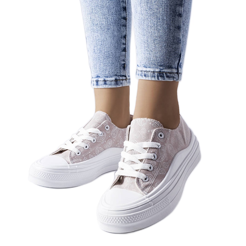 Graue Plateausneaker von Bélair