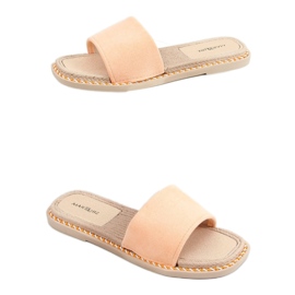 Daniels Orange Damen Wildlederhausschuhe