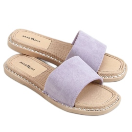 Daniels Purple Damen Wildlederhausschuhe lila