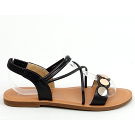 Cosby Schwarze Damensandalen