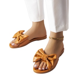 Braune elegante Sandalen mit Schleife von Garnier