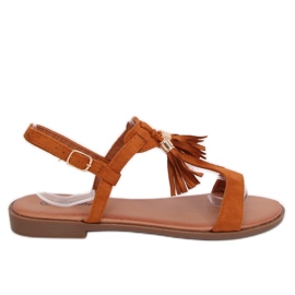 BM Bayles Camel Damensandalen braun