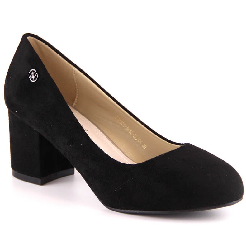 Schwarze Wildlederpumps für Damen eVento 5952