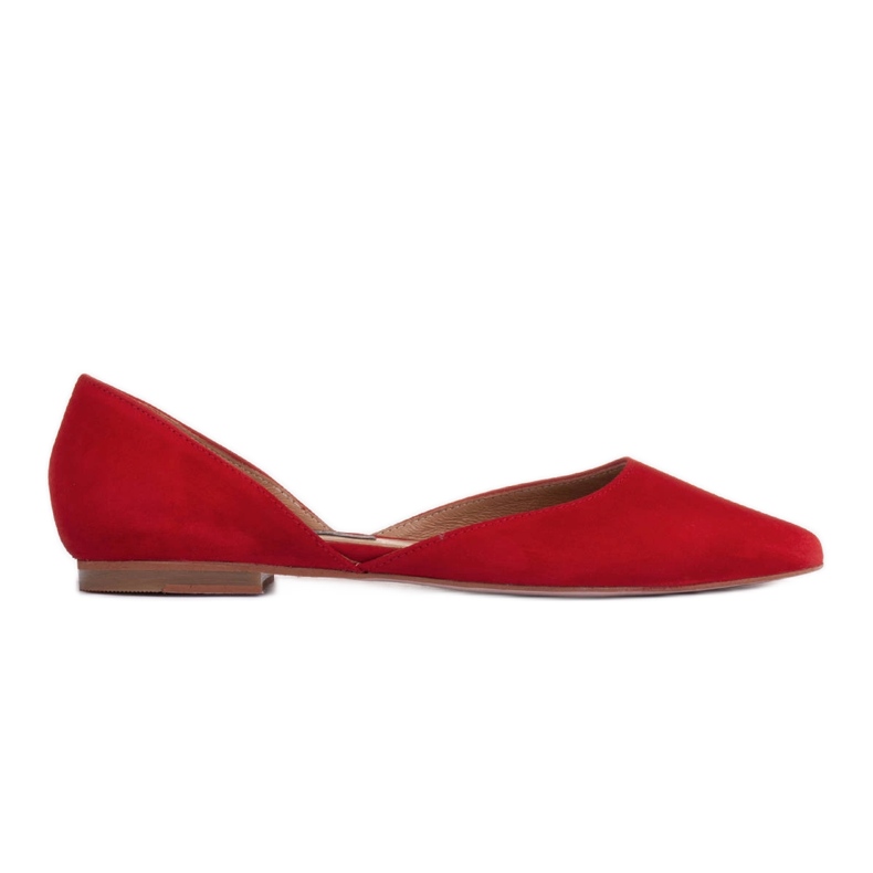 Marco Shoes Ballerinas mit Absatz rot
