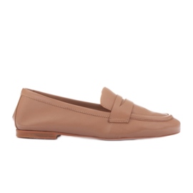 Marco Shoes Ungefütterte Loafer beige