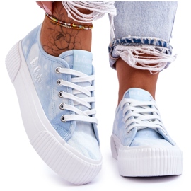 Lee Cooper Plateau Sneaker LCW-23-31-1782L Blau