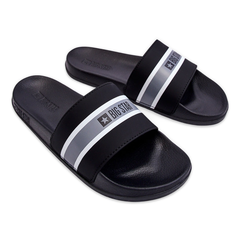 Leichte Schaumstoffhausschuhe Big Star JJ274648 Schwarz