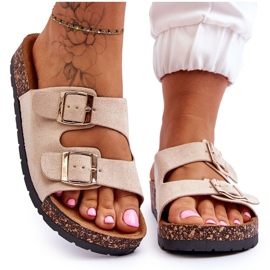 PM1 Damen Cortina beige Slip-On Sandalen