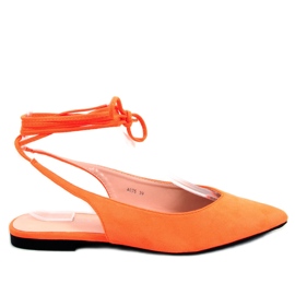 BM Ballerinas zum Schnüren von Dentoni Orange
