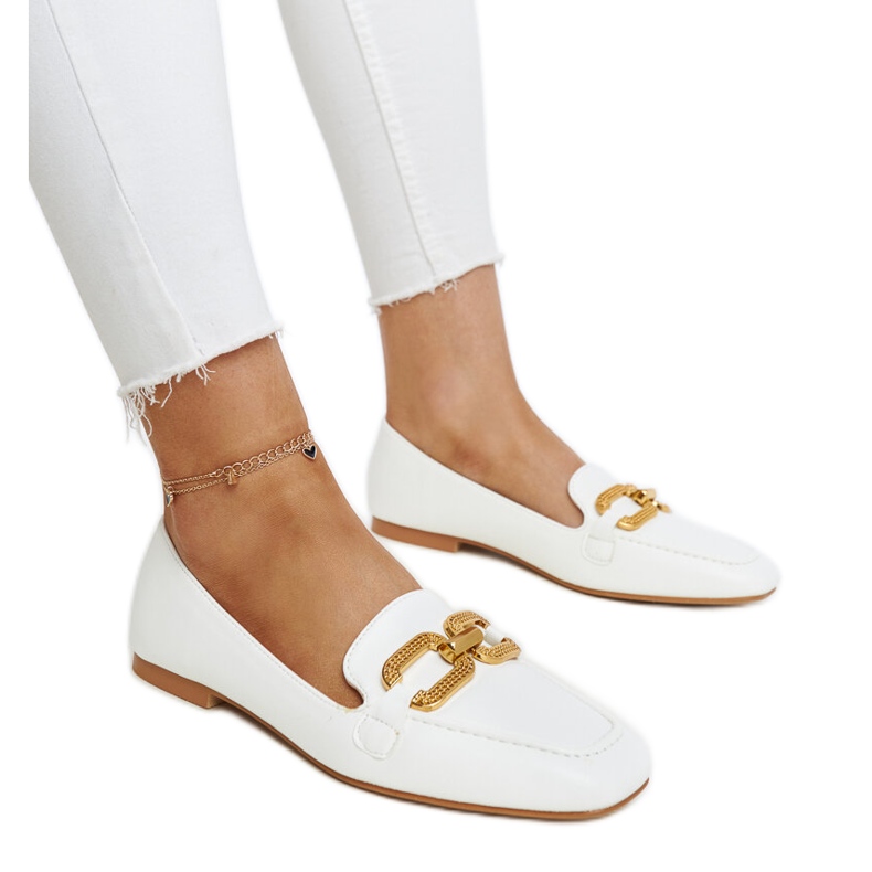 Loafer mit weißer Schnalle von Rousseau