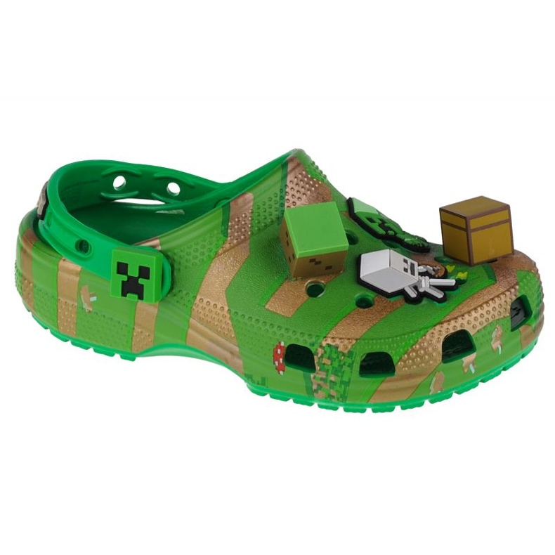 Crocs Elevated Minecraft Classic Clog Jr. 208473-90H grün