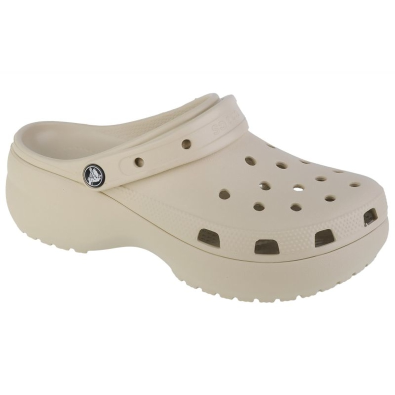 Crocs Classic Platform Clog 206750-2Y2 Flip-Flops beige