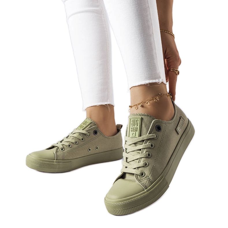 Grüne Turnschuhe von Big Star LL274028