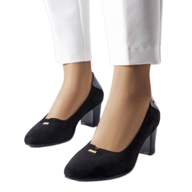 Vinceza schwarze elegante Pumps