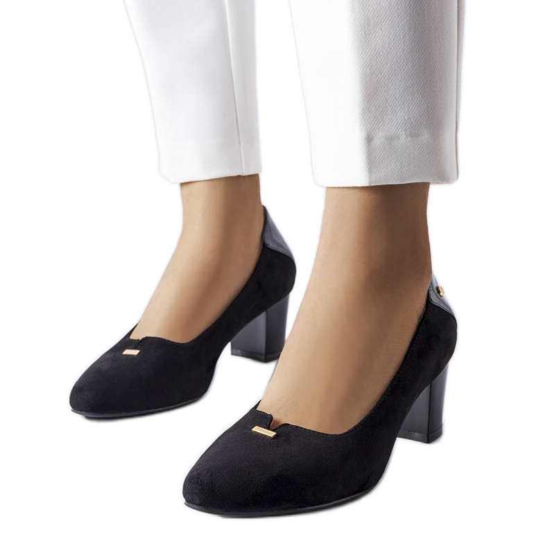 Vinceza schwarze elegante Pumps