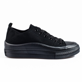 Damen-Plateau-Sneaker Shelovet schwarz