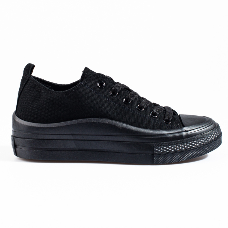 Damen-Plateau-Sneaker Shelovet schwarz