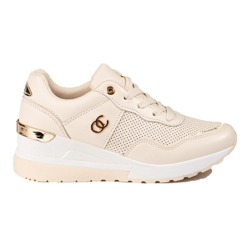 Beige Turnschuhe für Damen von Shelovet