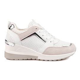 Weiße Keilsneaker von Shelovet für Damen