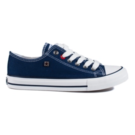 Marineblaue klassische Turnschuhe Big Star T27402140