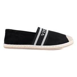 Schwarze Wildleder-Espadrilles für Damen von Vinceza