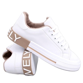 BM Holt Khaki-Turnschuhe für Damen beige