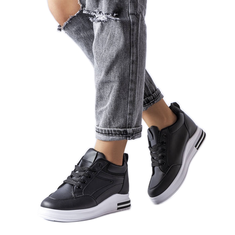 Bonevil schwarze Glitter-Sneakers