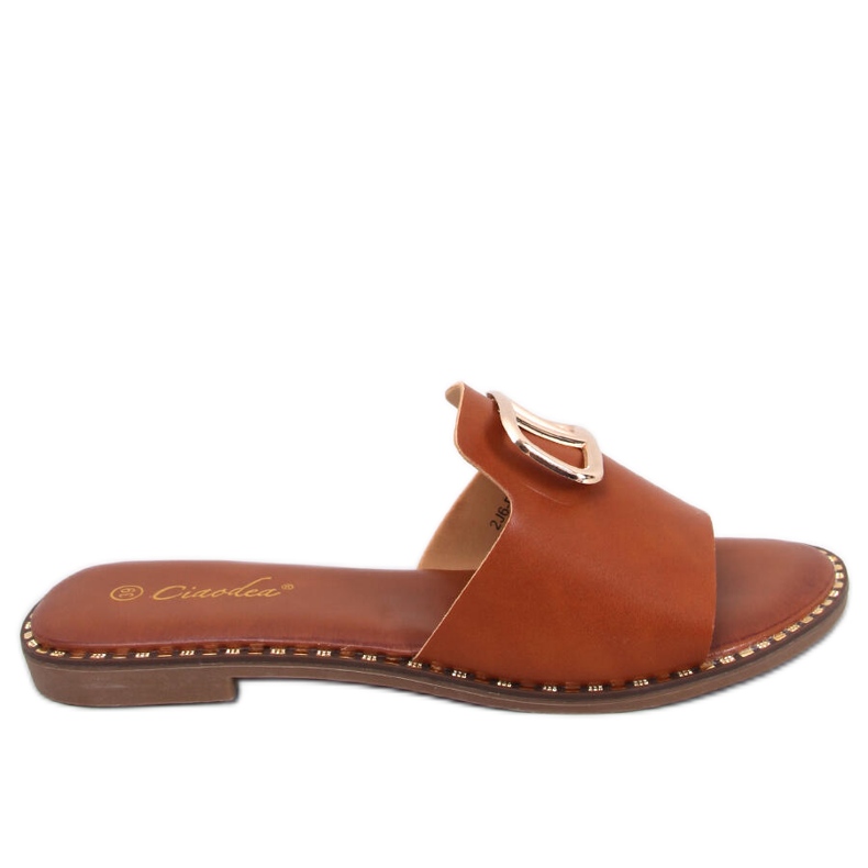 BM Pantoffeln Tonya Camel für Damen braun