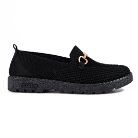 Damenslipper Stoff Shelovet schwarz