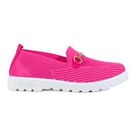 Damen-Slipper aus Shelovet-Stoff in Fuchsia rosa