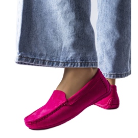 Rosa Loafer mit Ledersohle von Souplet