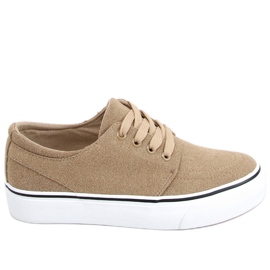 Ming Khaki Damenturnschuhe beige