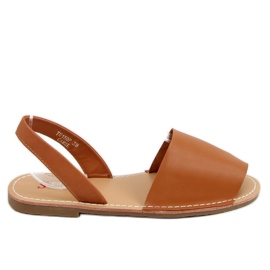 BM Sloan Camel Damensandalen braun