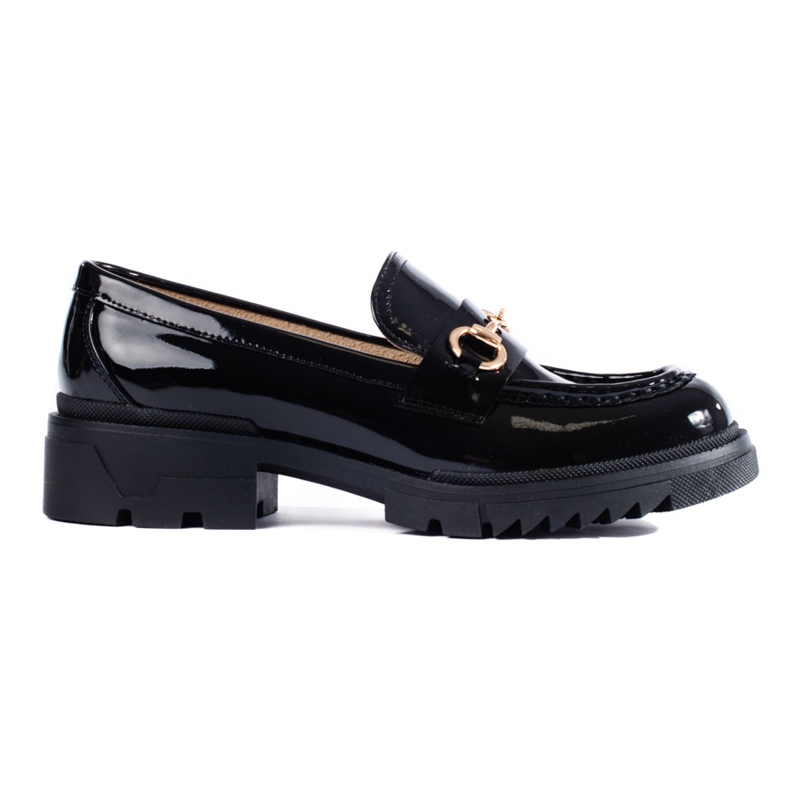 Schwarze Lackloafer von Shelovet