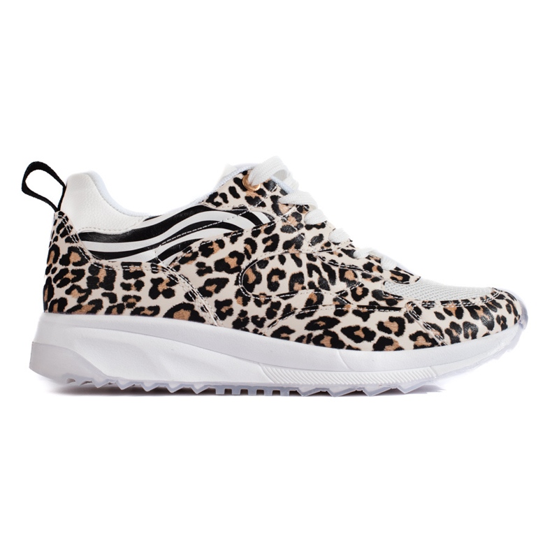 Shelovet Damen-Sneakers mit Leopardenmuster schwarz