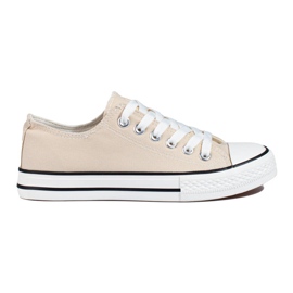 Beige Turnschuhe für Damen von Shelovet