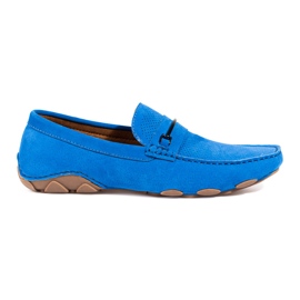 Blaue Herrenloafer aus Wildleder von Shelovet