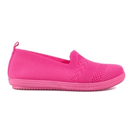 Damen-Sneaker Shelovet aus Stoff zum Hineinschlüpfen in Rosa